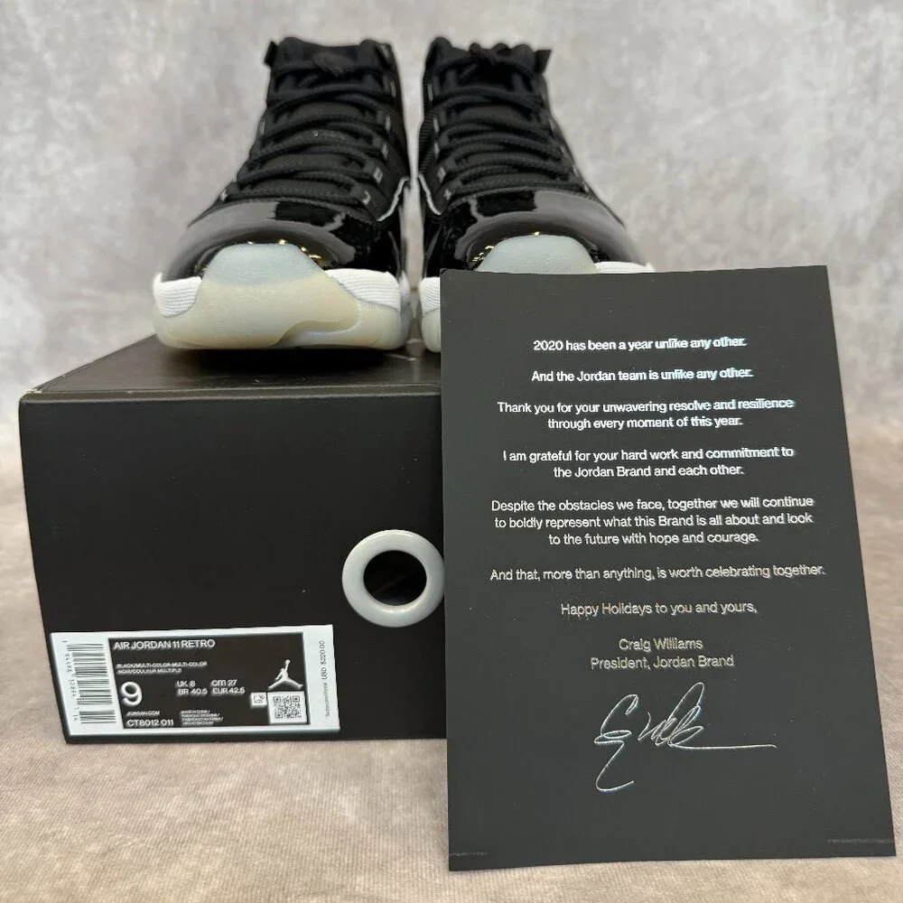Air Jordan 11 Retro “Jubilee” 25th Anniversary – Black / Multi-Color (Men’s 9) - Picture 1 of 6